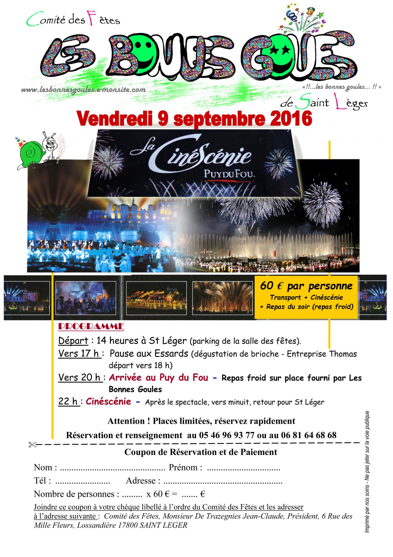 Comite le puy du fou 2016