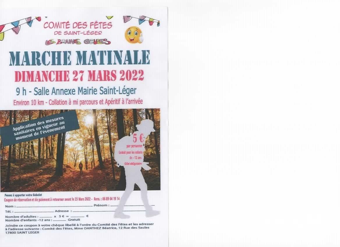 Lbg marche matinale 27 mars 2022