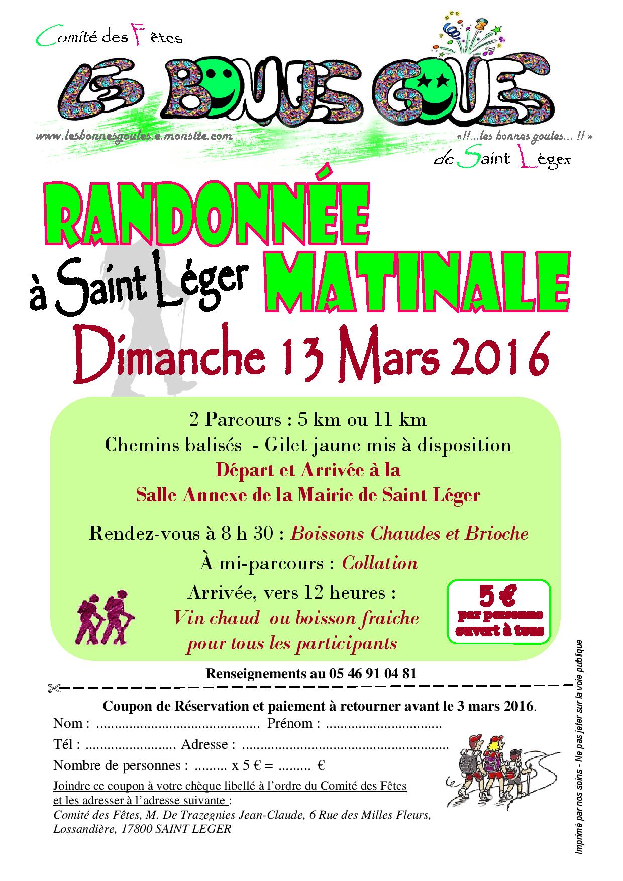 Randonnee du 13 mars 2016